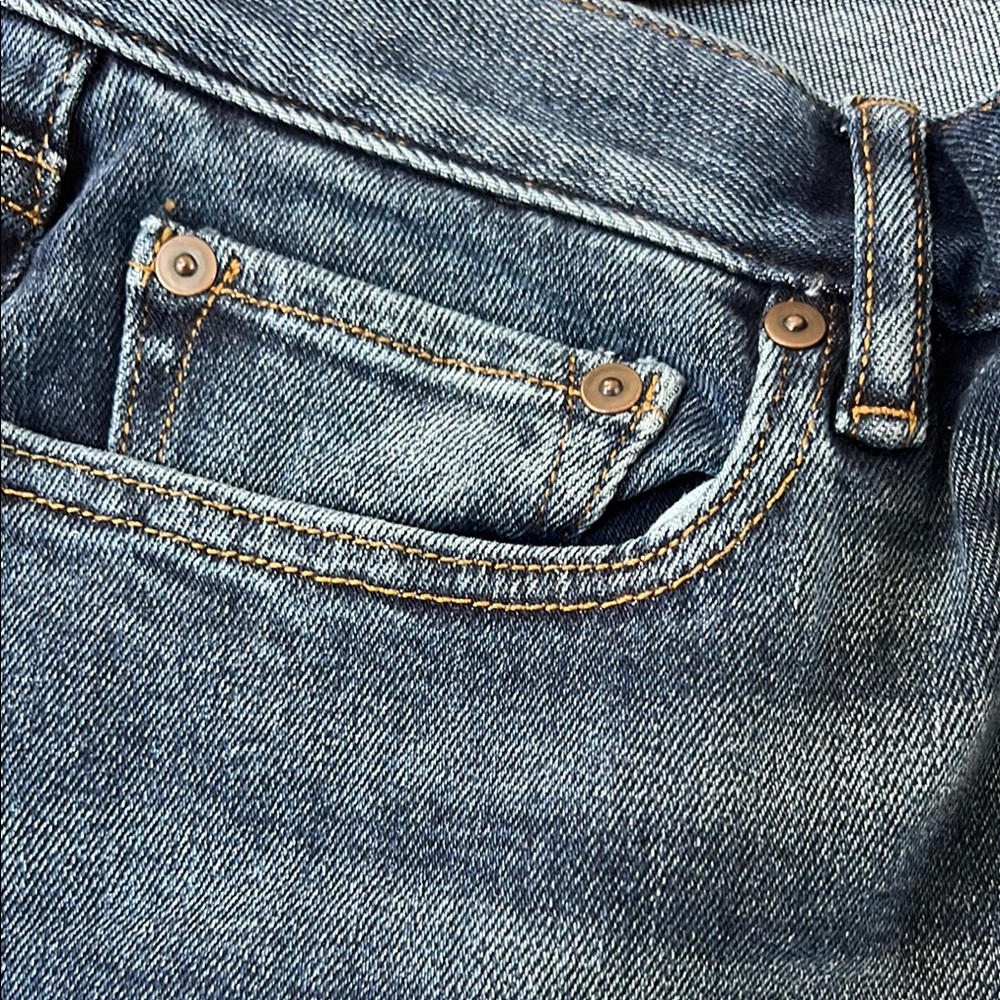 💕Banana Republic NWT Blue Straight Jeans, mid rise, slim fit - Picture 5 of 7
